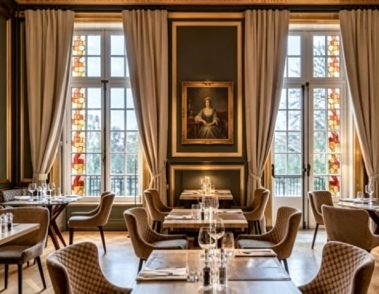 Rideau de restaurant/caf&eacute;