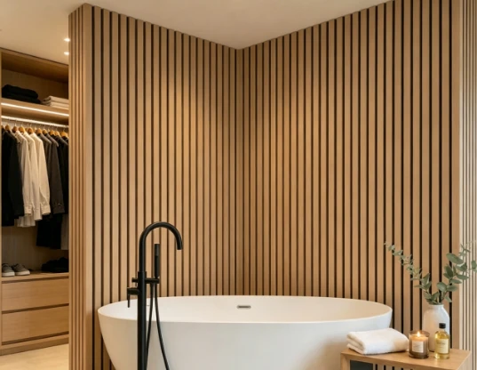Panneaux muraux de salle de bain